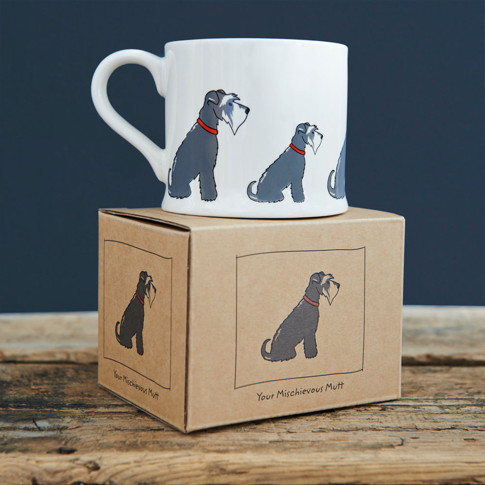 Sweet William Ceramic Mug, Schnauzer
