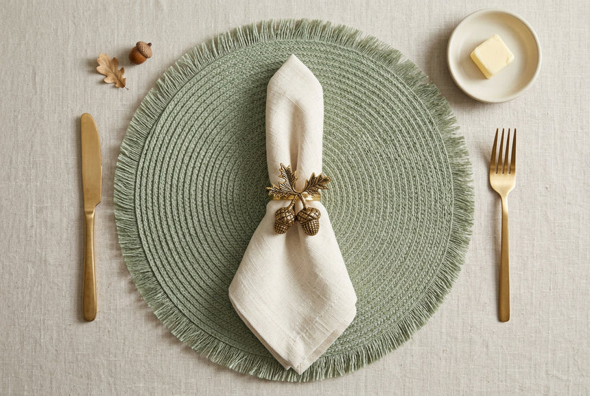 Walton & Co Acorn Napkin Ring, Bronze