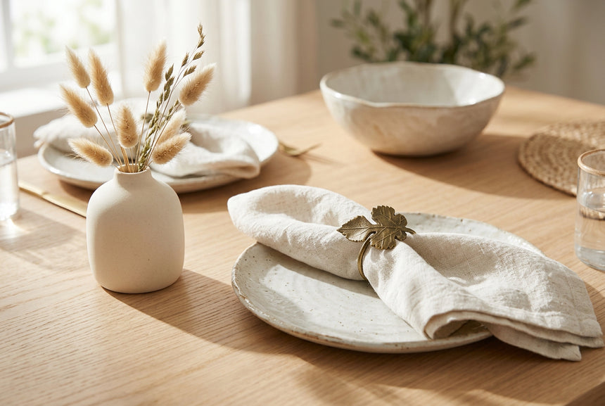 Walton & Co Antique Gold Leaf Napkin Ring