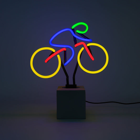 Locomotion Neon Table Light, Bike