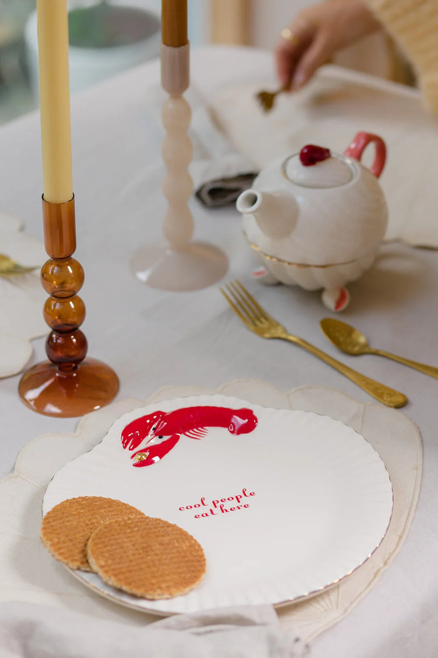 Yvonne Ellen Shell Shaped Serving Platter, Lobster