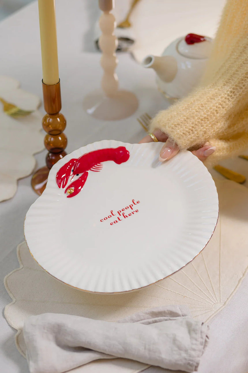 Yvonne Ellen Shell Shaped Serving Platter, Lobster