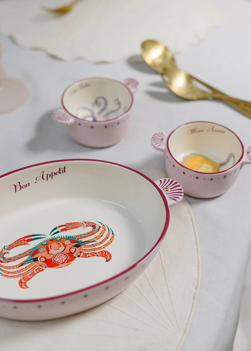 Yvonne Ellen Crab Oval Ceramic Roaster