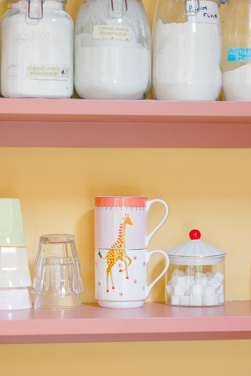 Yvonne Ellen Giraffe Stacking Mugs Set