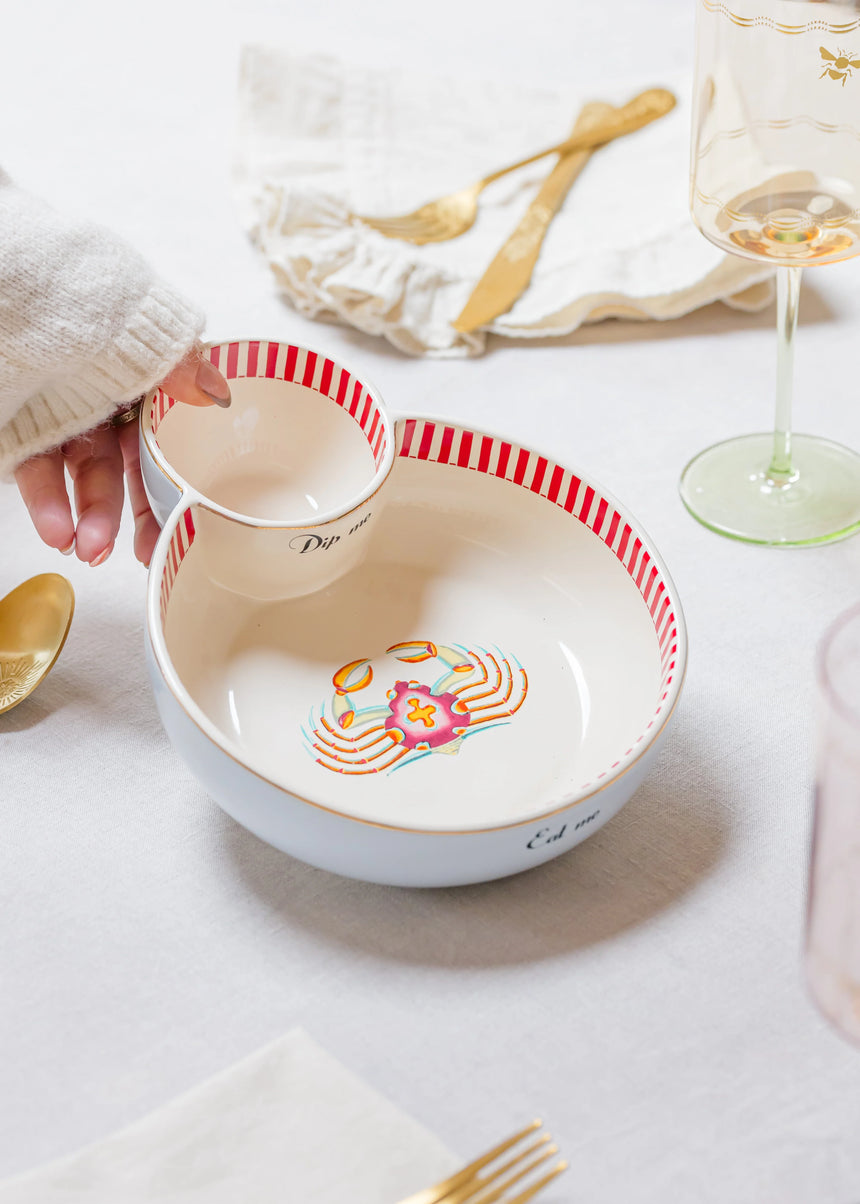 Yvonne Ellen Chip & Dip Serving Bowl