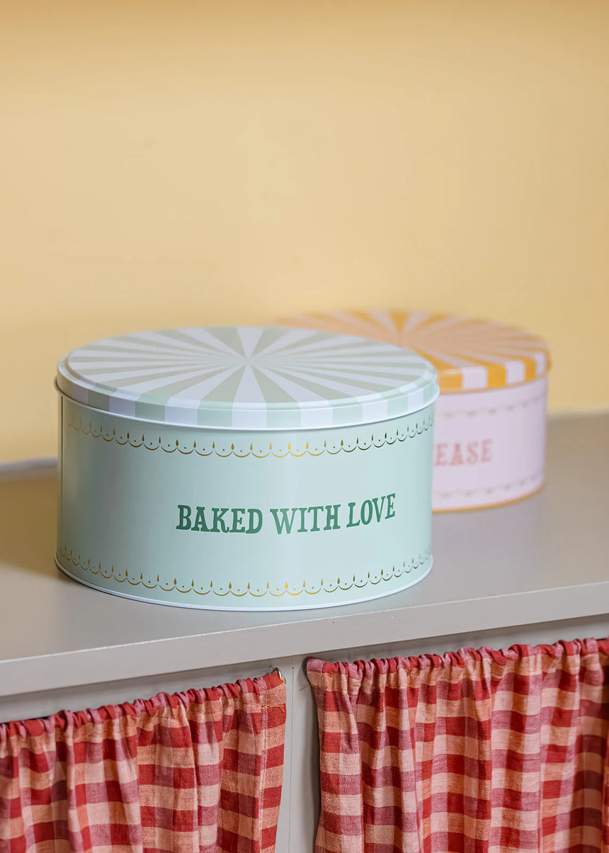 Yvonne Ellen Round Cake Tins, Slogan (Set Of 2 )