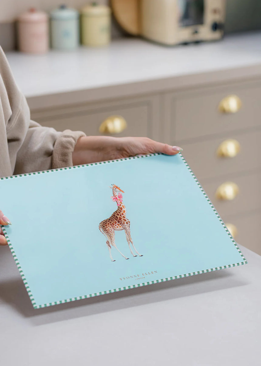 Yvonne Ellen Glass Worktop Saver, Giraffe