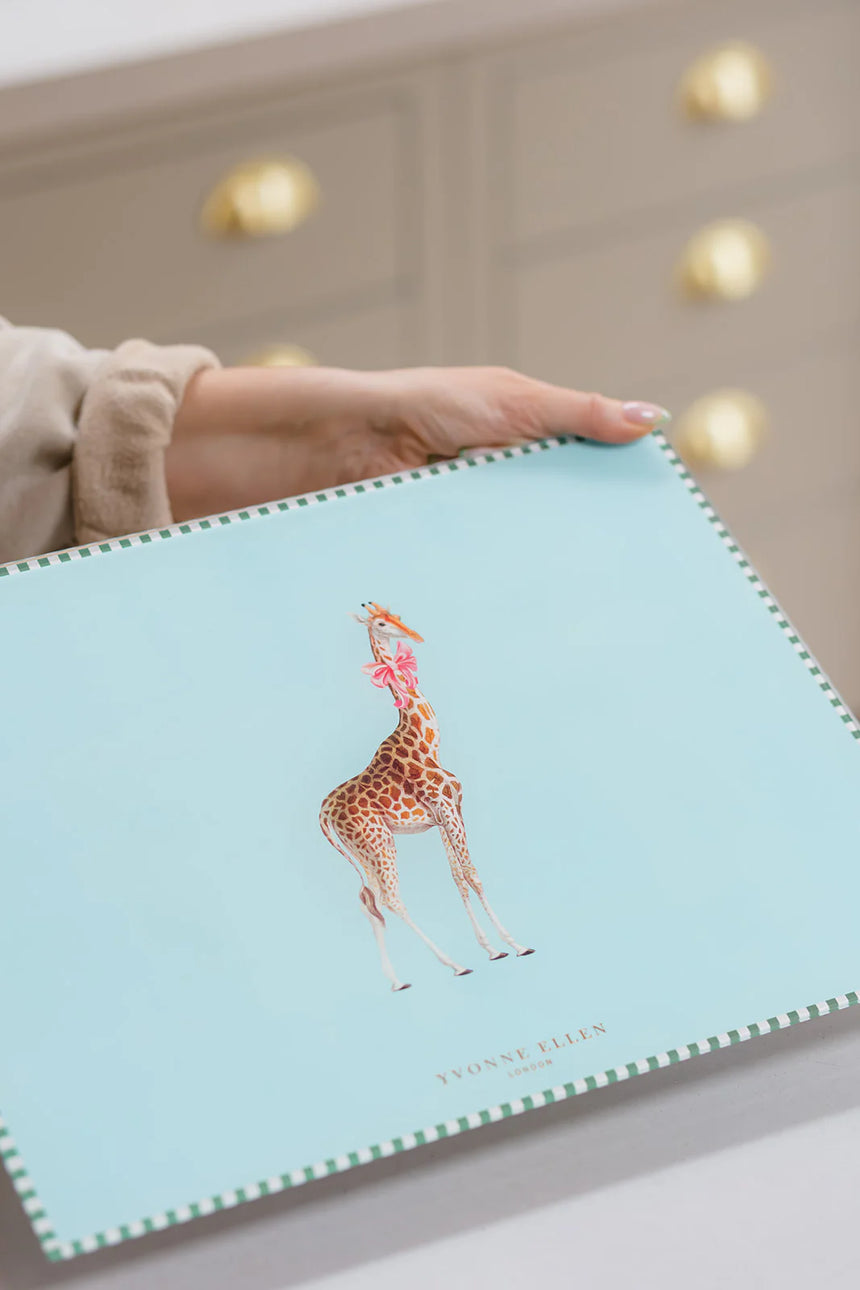 Yvonne Ellen Glass Worktop Saver, Giraffe