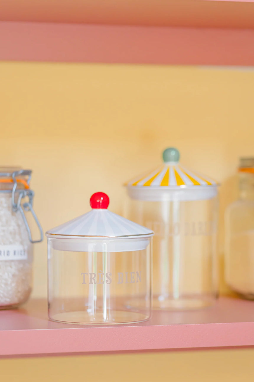 Yvonne Ellen Small Glass Storage Jar, Tres Bien