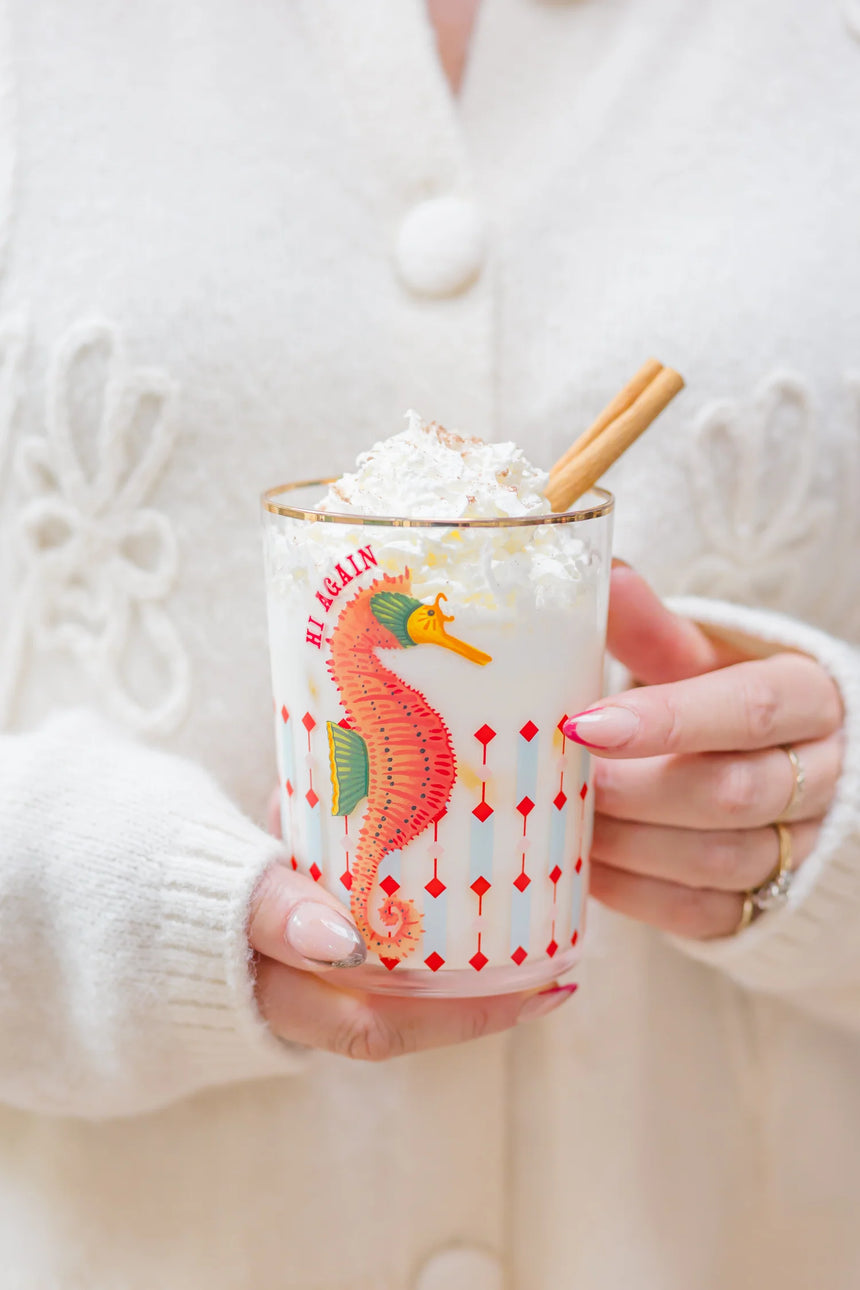 Yvonne Ellen Hi Ball Glass, Seahorse