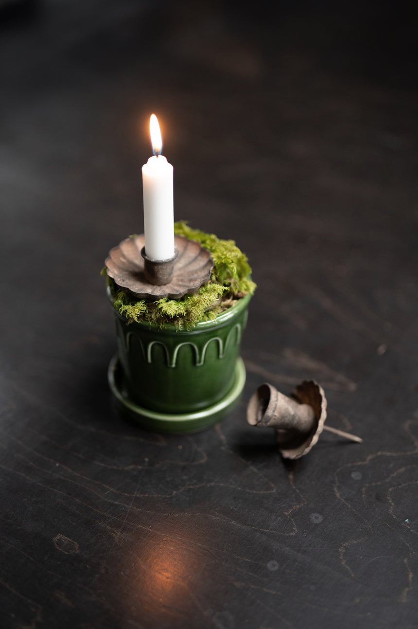 Wikholm Lykke Ceramic Plant Pot & Saucer