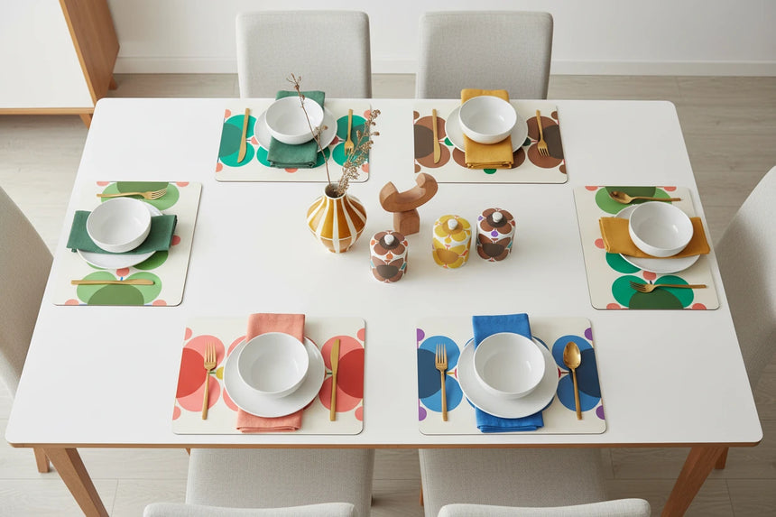 Orla Kiely Atomic Flower Placemats (Set Of 6 )