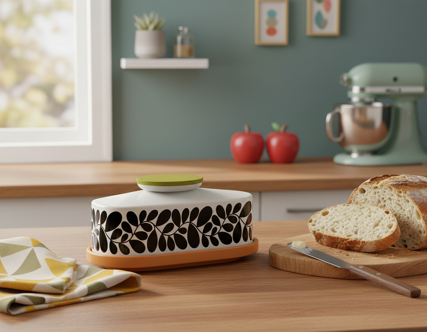 Orla Kiely Sycamore Stripe Butter Dish
