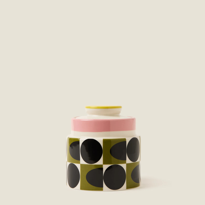 Orla Kiely Spot Square Oval Storage Jar