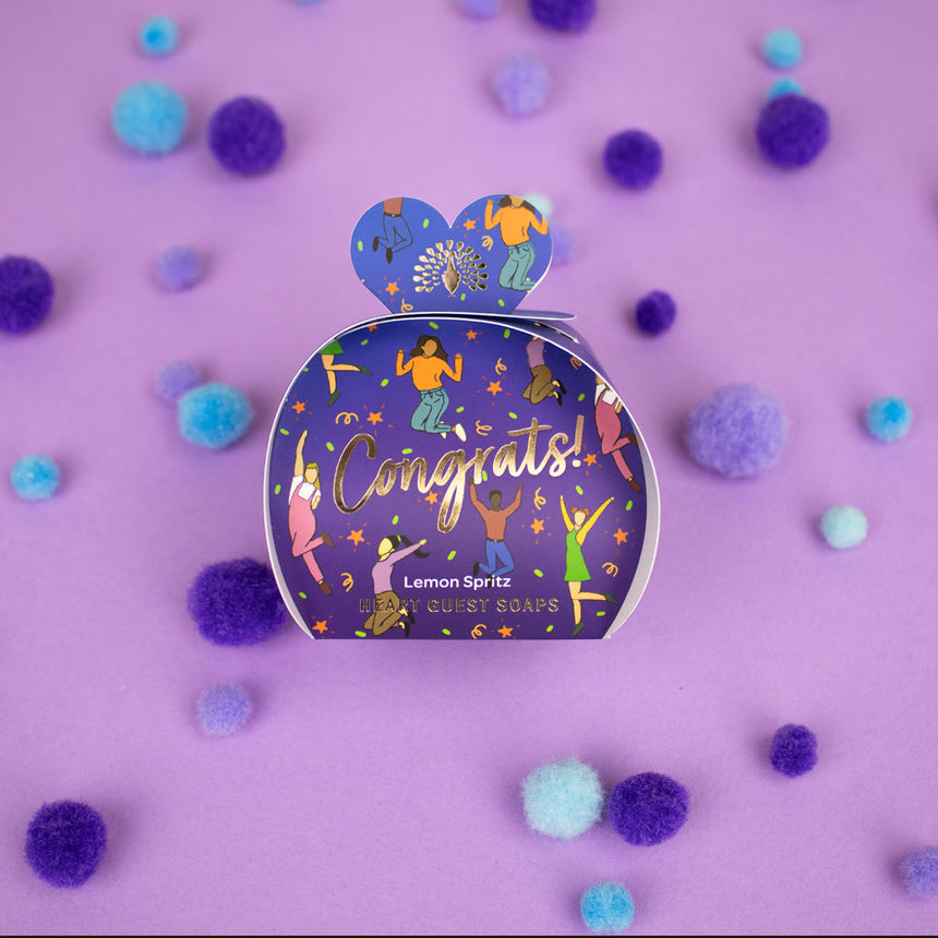 The English Soap Company Occasion, Mini Heart Soaps Congrats