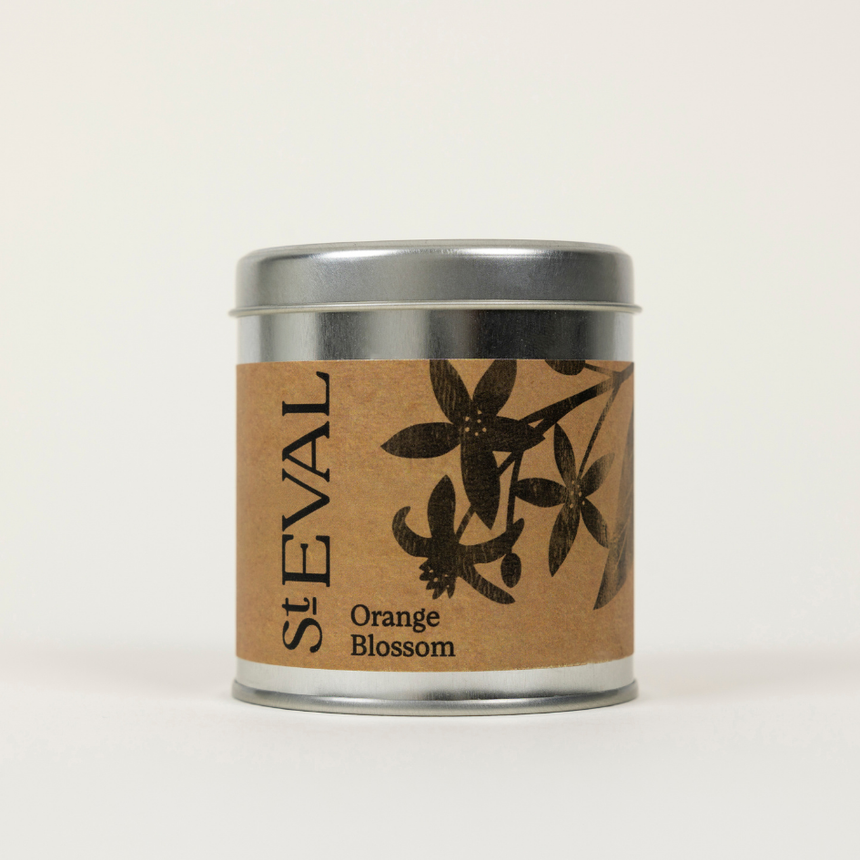 St Eval Orange Blossom Scented Tin Candle