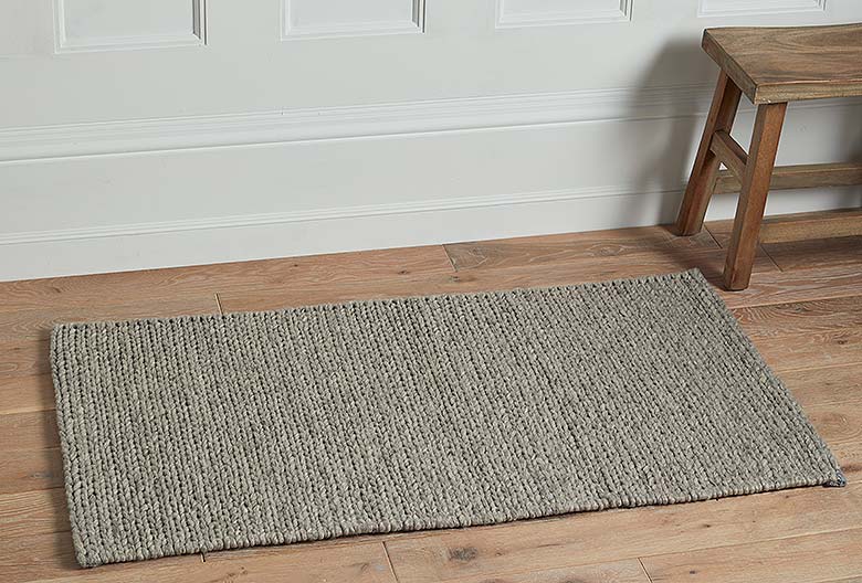 Walton & Co Plait Wool Rug, Taupe