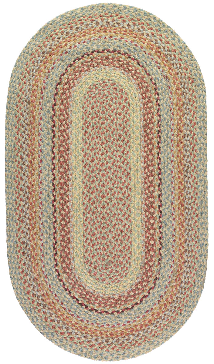 The Braided Rug Company Oval Jute Rug, Pampas