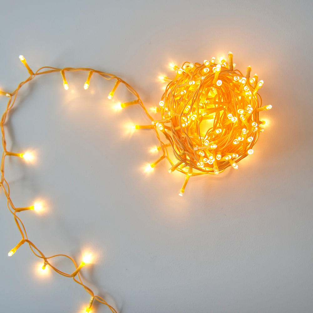 LED Pin Light, Yellow (Mains Powered)