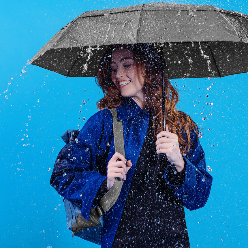 Roka London Waterloo Sustainable Umbrella, Graphite