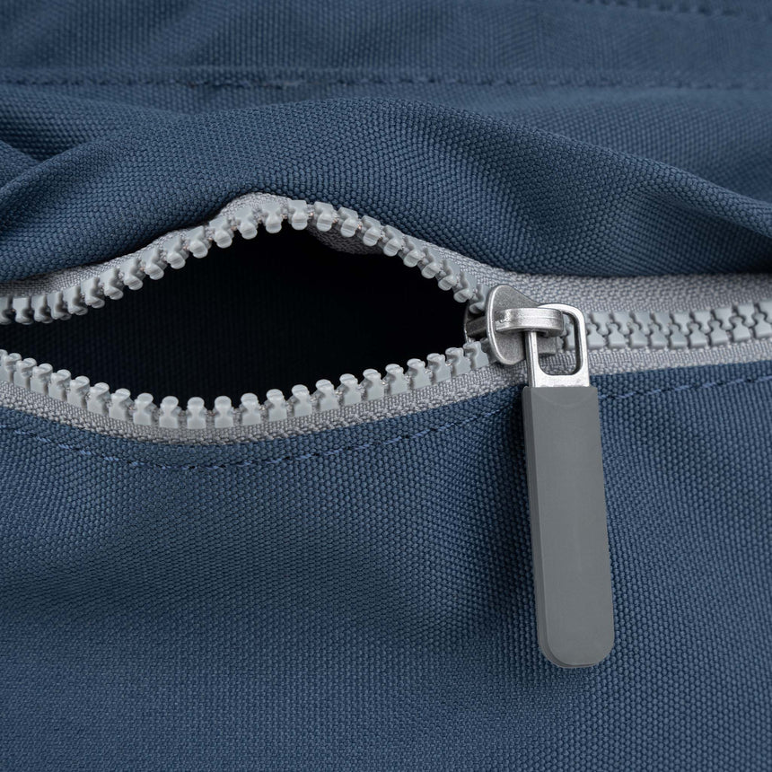 Roka London Blackfriars Messenger Bag, Deep Blue (Recycled Canvas)