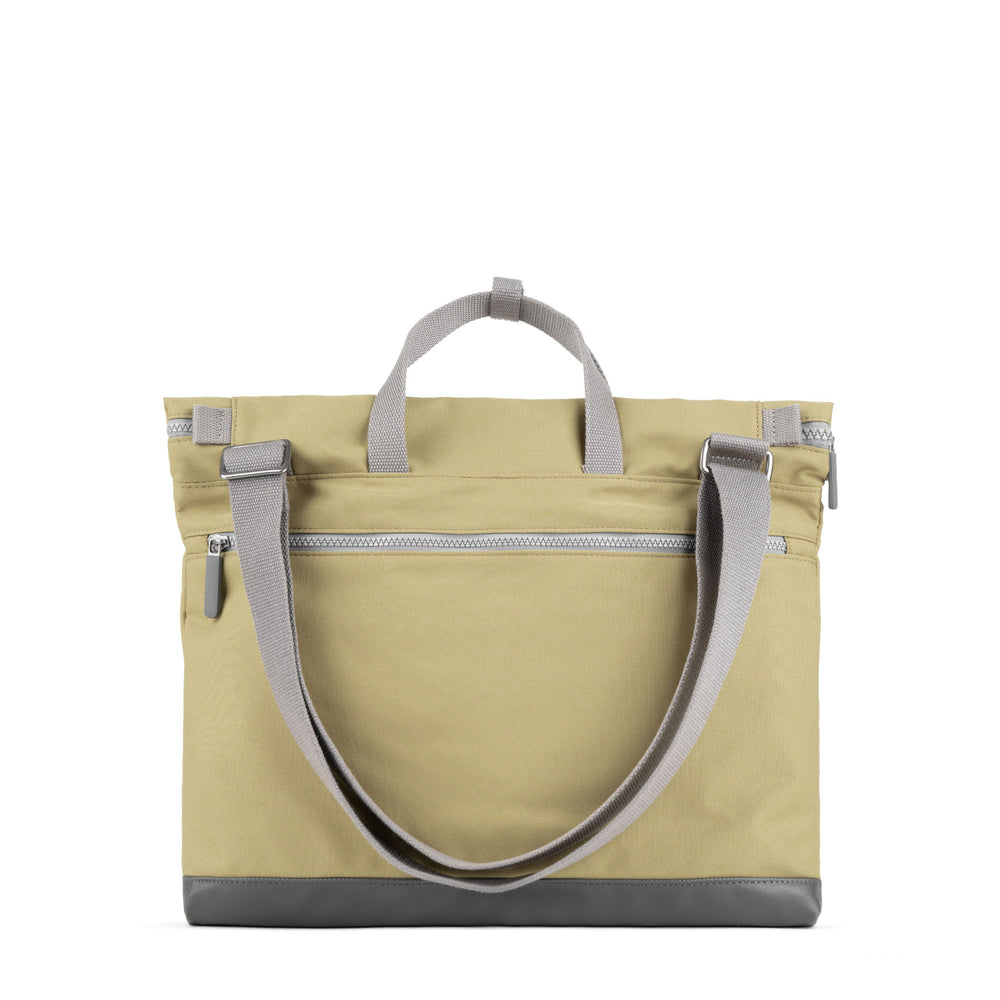 Roka London Blackfriars Messenger Bag, Khaki (Recycled Canvas)