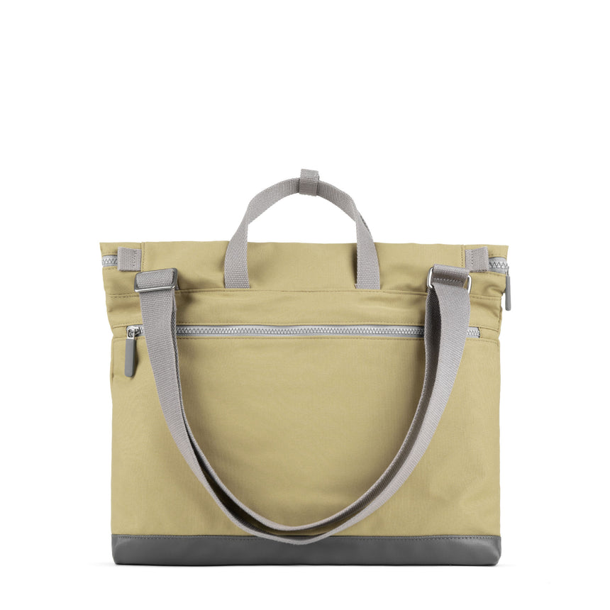 Roka London Blackfriars Messenger Bag, Khaki (Recycled Canvas)