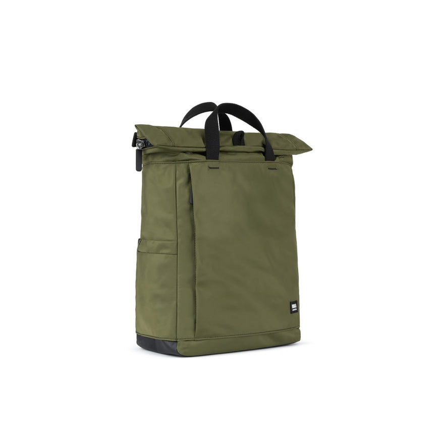 Roka London Black Label, Camden J Rucksack, Military (Sustainable Nylon)
