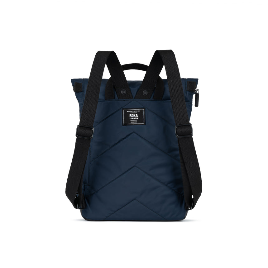 Roka London Black Label, Camden P Rucksack, Midnight (Sustainable Nylon)