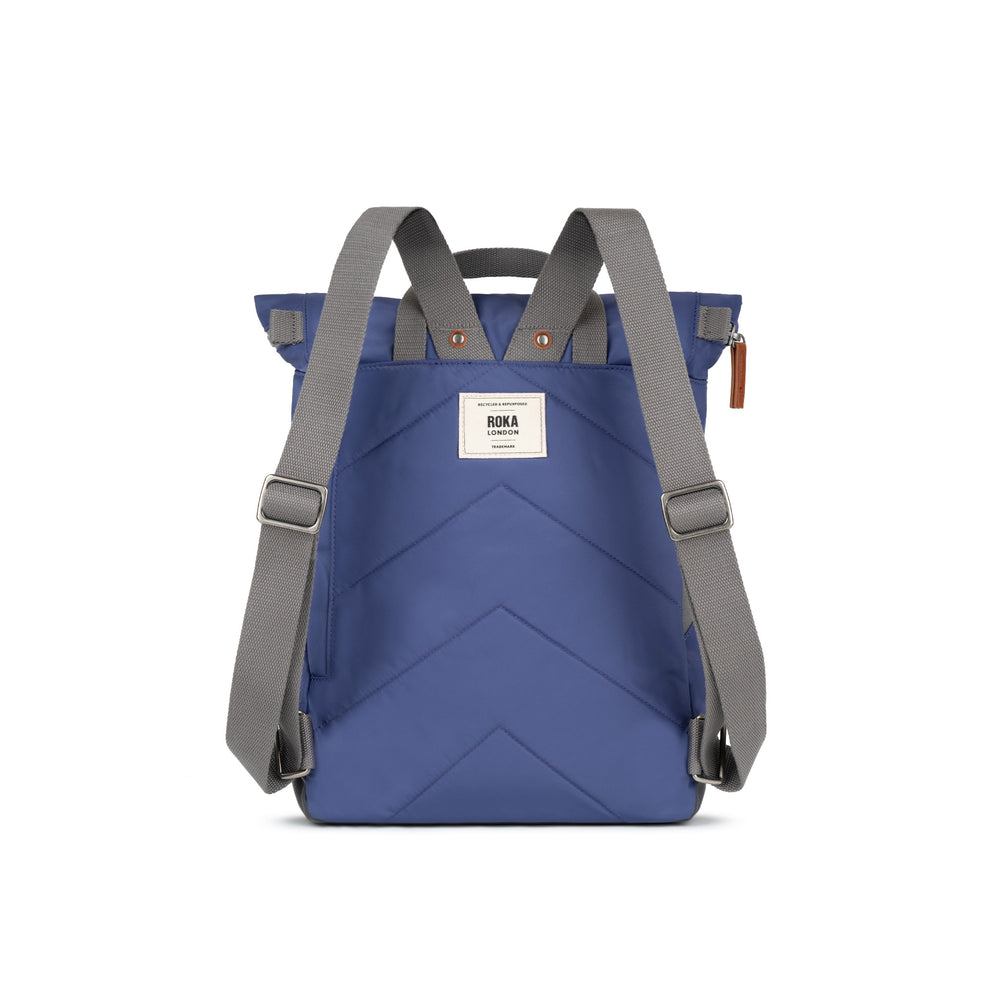 Roka London Canfield B Sustainable Nylon Rucksack, Indigo