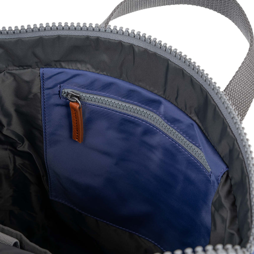 Roka London Canfield B Sustainable Nylon Rucksack, Indigo