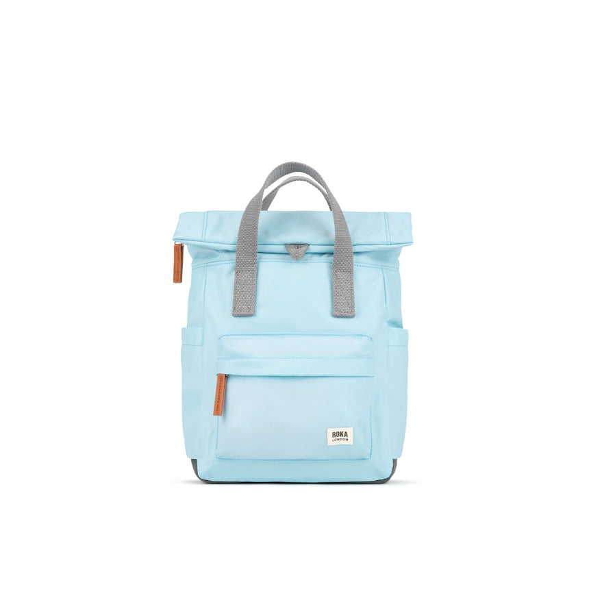 Roka London Canfield B Small Sustainable Nylon Rucksack, Canal