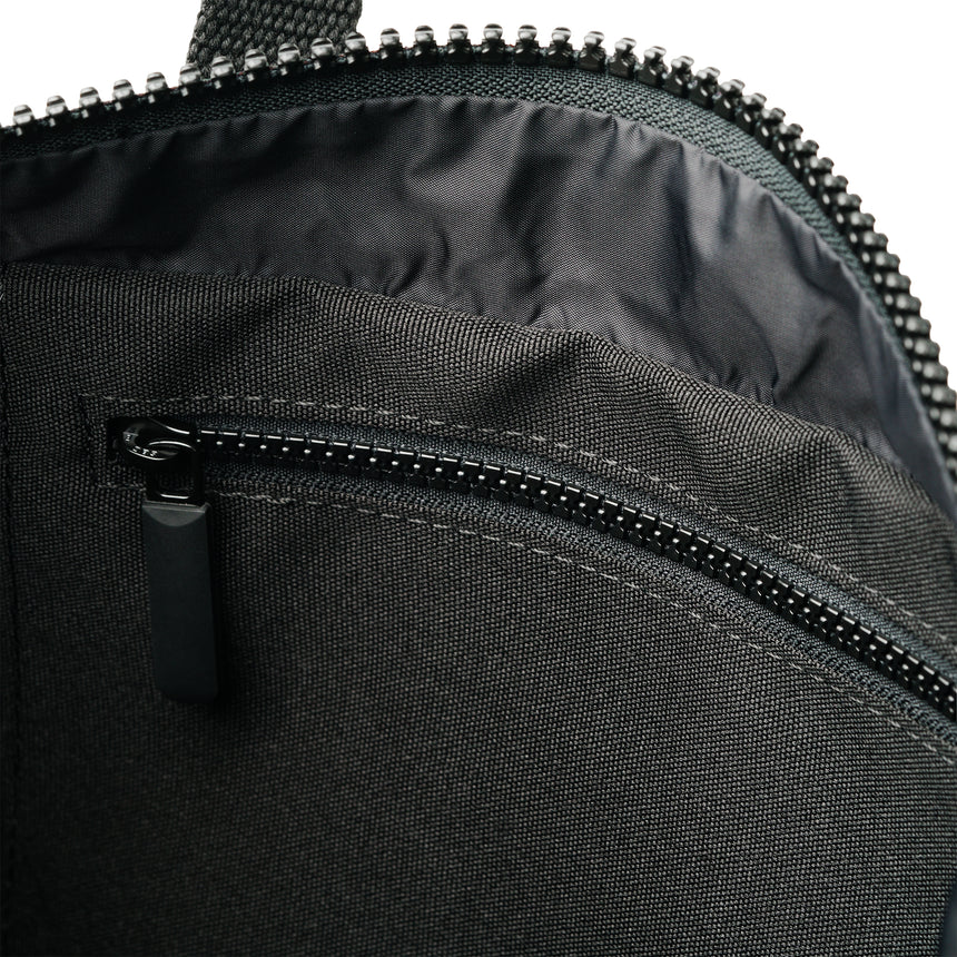 Roka London All Black Canfield B Medium Rucksack, (Sustainable Canvas)