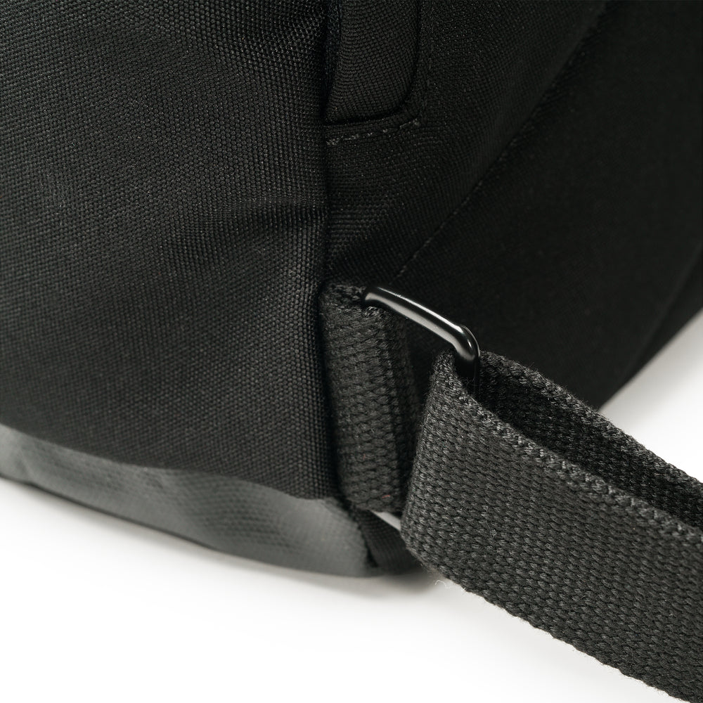 Roka London All Black Canfield B Medium Rucksack, (Sustainable Canvas)