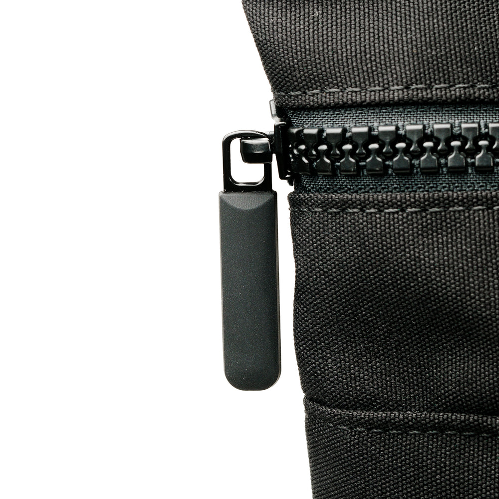 Roka London All Black Canfield B Medium Rucksack, (Sustainable Canvas)