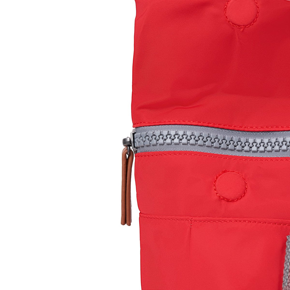 Roka London Canfield B Sustainable Nylon Rucksack, Chilli Oil