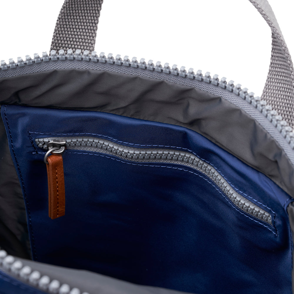 Roka London Canfield B Sustainable Nylon Rucksack, Crisp Blue