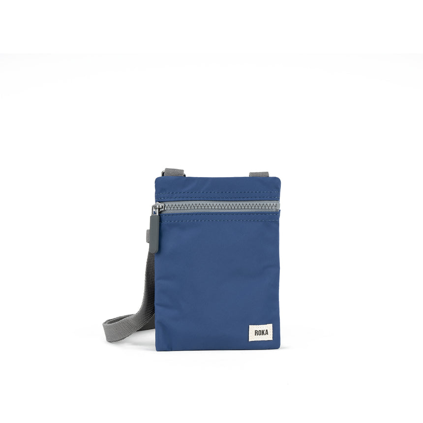 Roka London Chelsea Crossbody Phone Bag, Burnt Blue(Recycled Nylon)