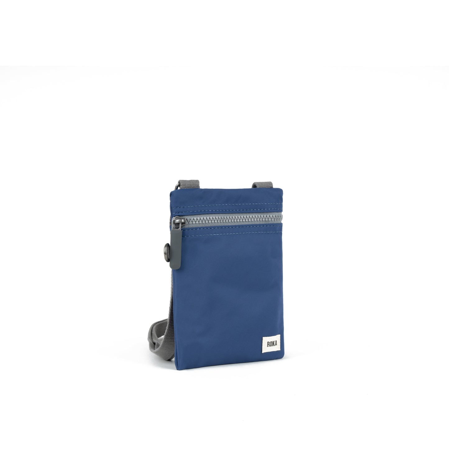 Roka London Chelsea Crossbody Phone Bag, Burnt Blue(Recycled Nylon)