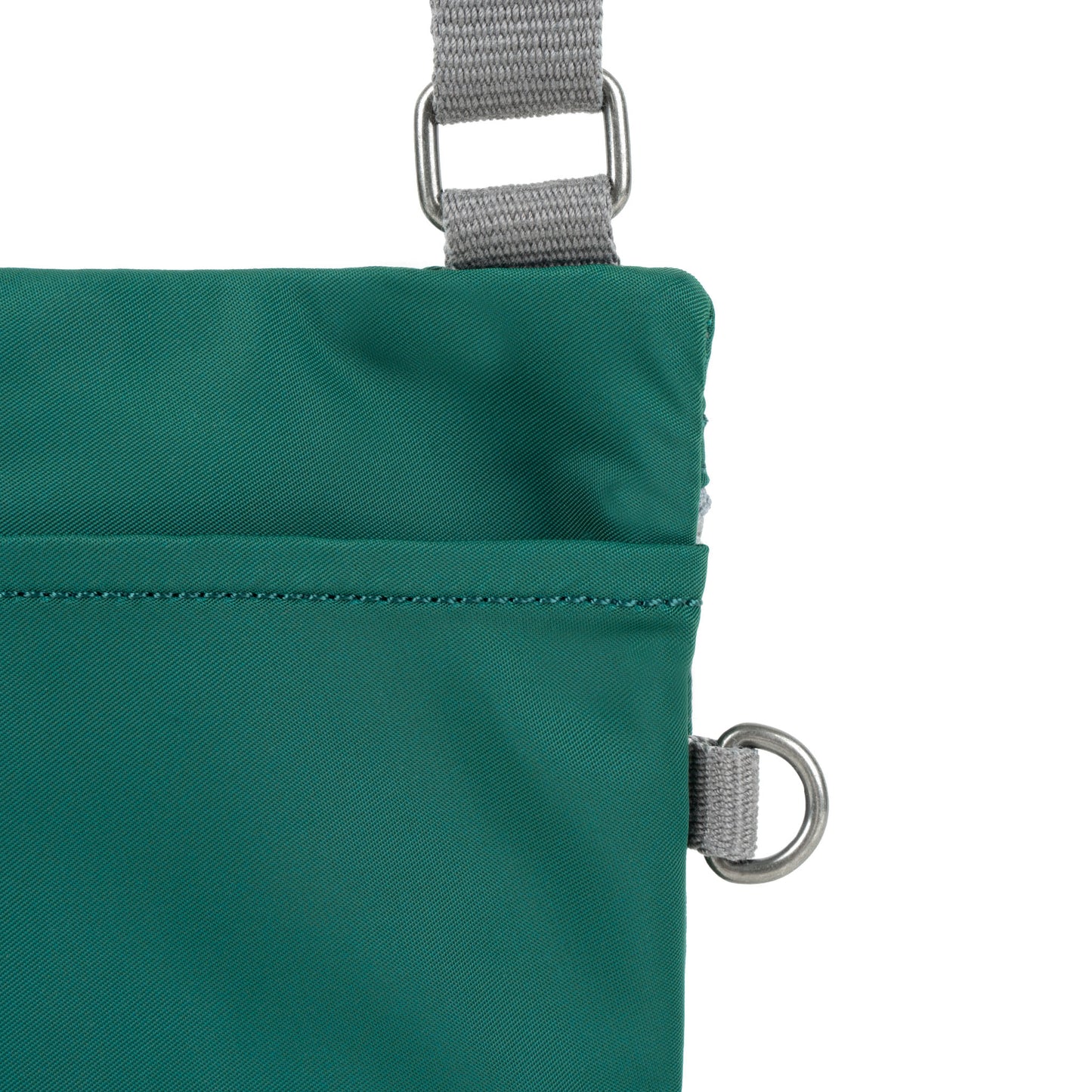 Roka London Chelsea Crossbody Phone Bag,Teal (Recycled Nylon)