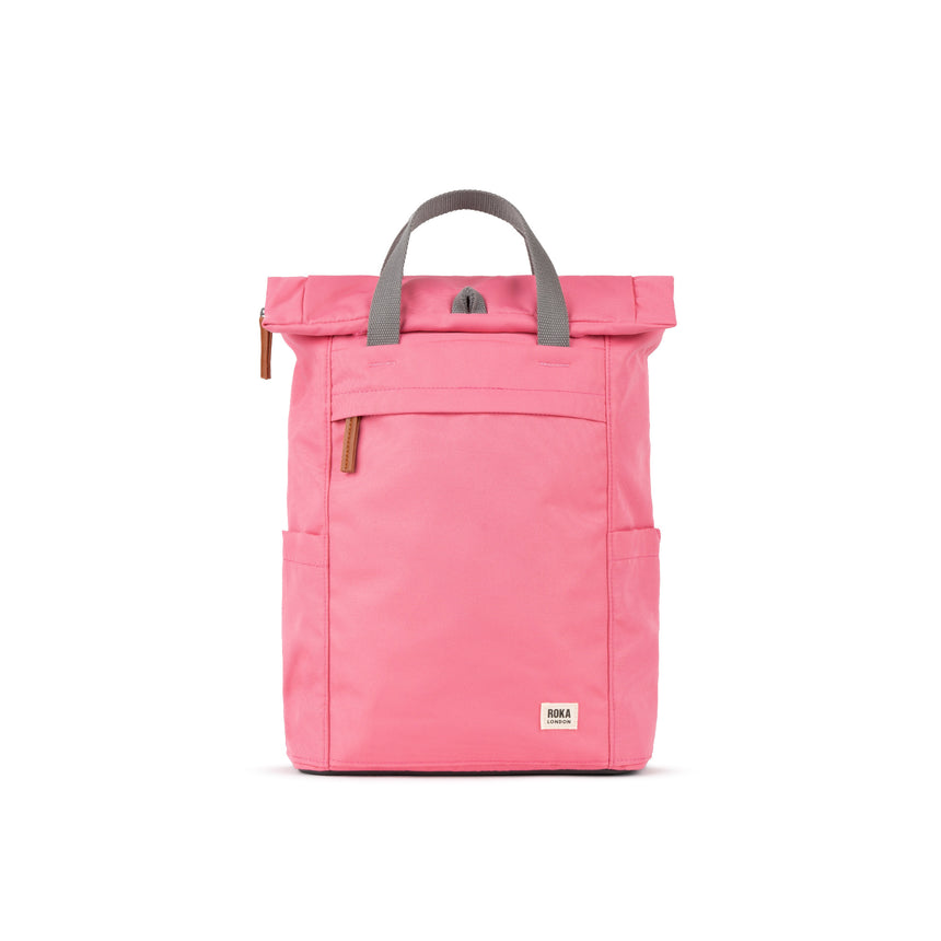 Roka London Finchley Sustainable Canvas Rucksack, Tulip