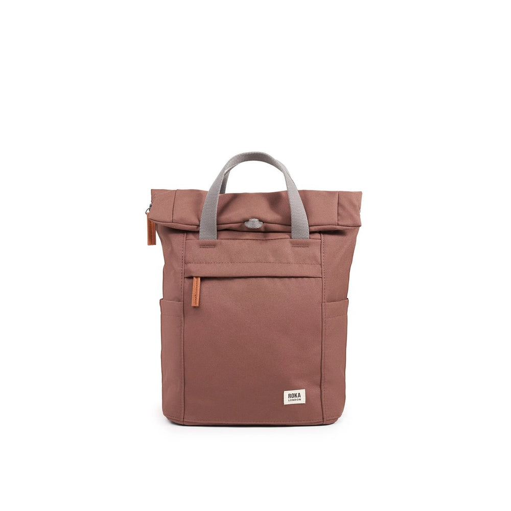 Roka London Finchley Sustainable Canvas Rucksack, Coco
