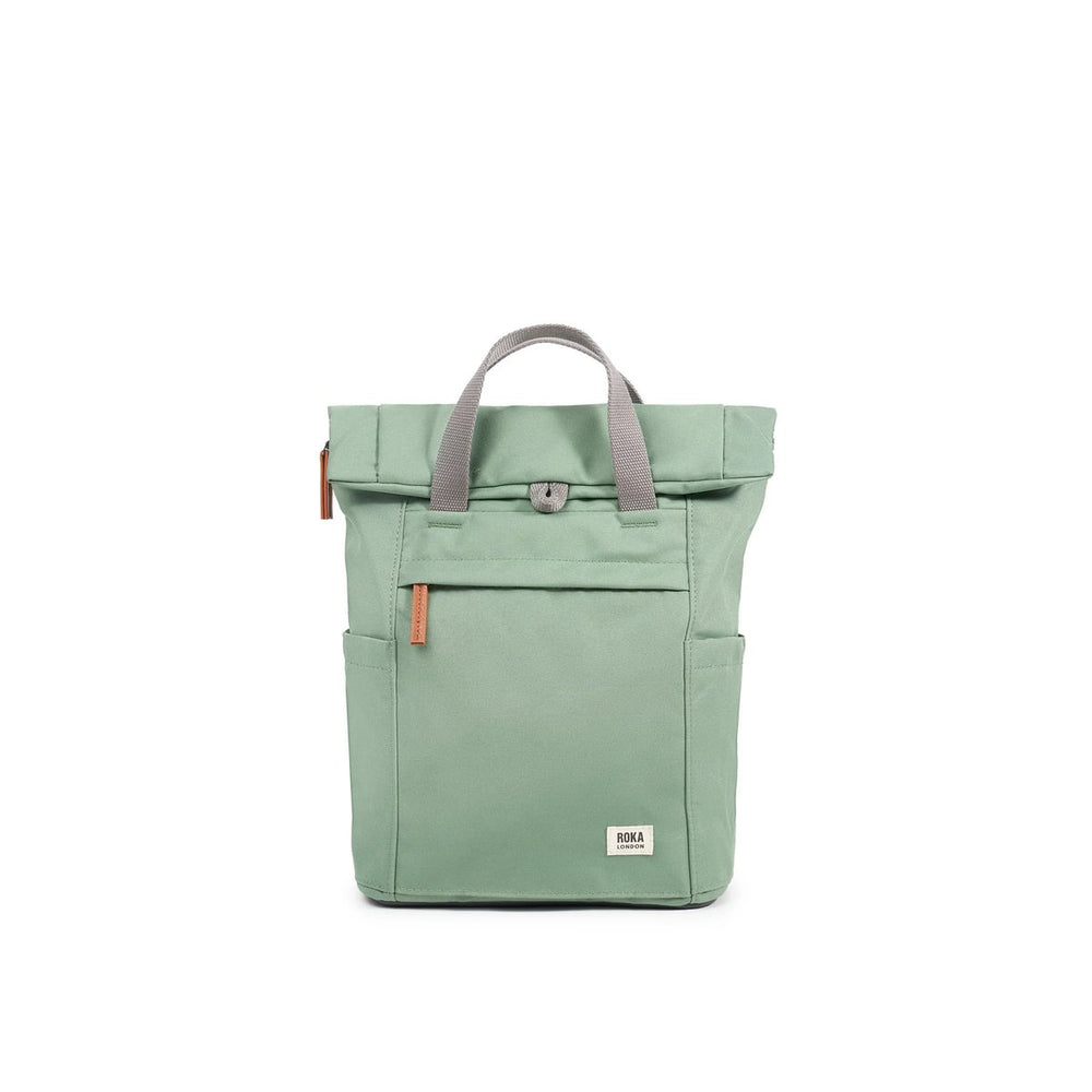 Roka London Finchley Sustainable Canvas Rucksack, Frost
