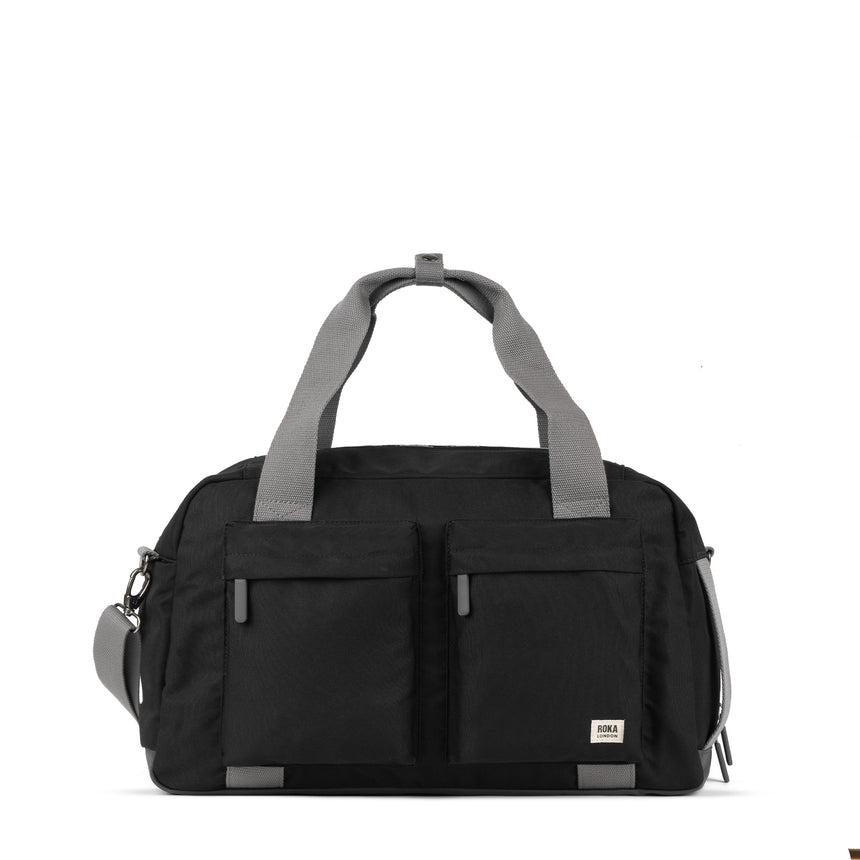 Roka London Gatwick Duffel Bag, Ash (Recycled Canvas)