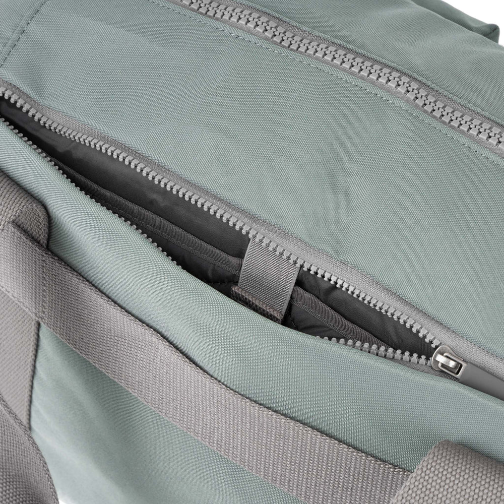 Roka London Gatwick Medium Duffel Bag, Pewter (Recycled Canvas)