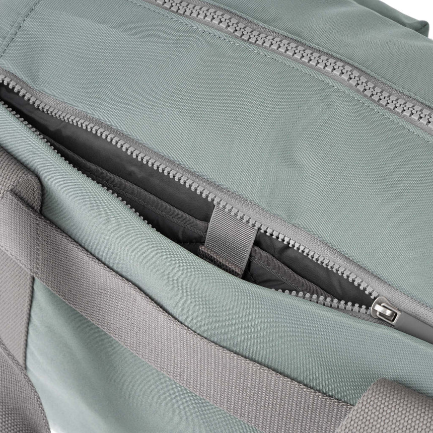 Roka London Gatwick Medium Duffel Bag, Pewter (Recycled Canvas)