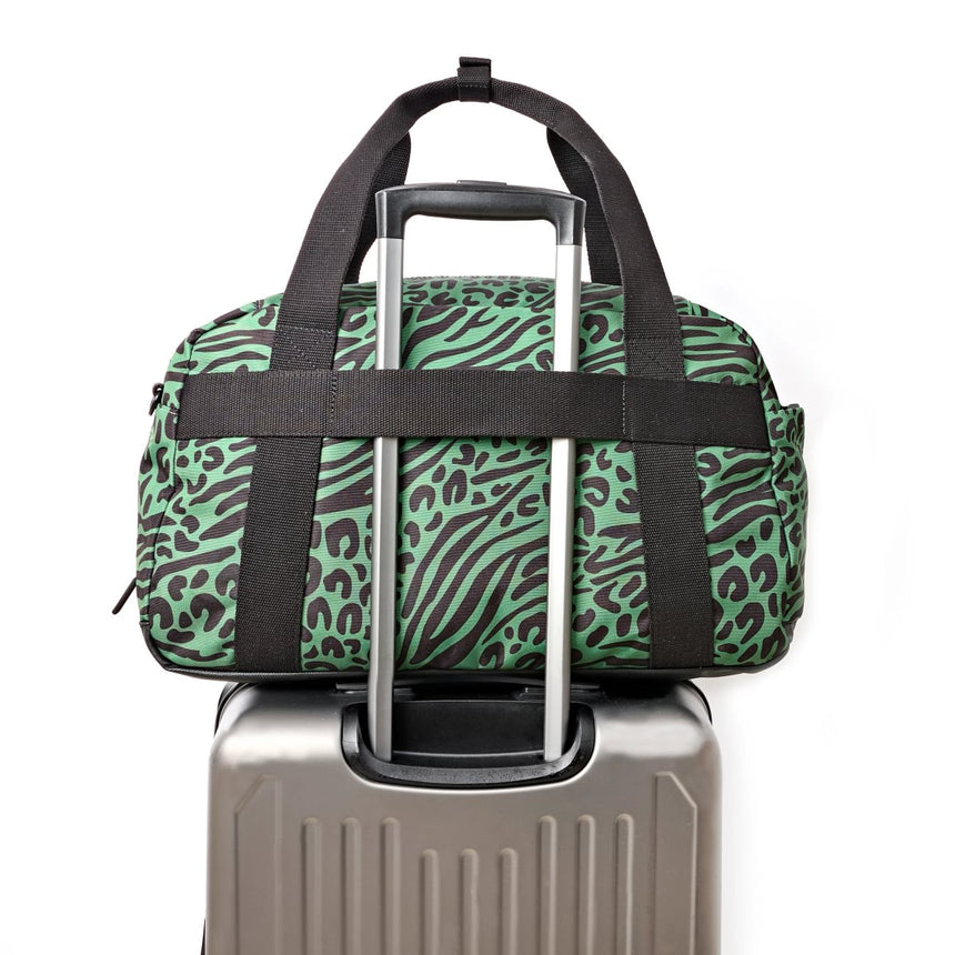 Roka London Gatwick Medium Duffel Bag, Mixed Animal (Recycled Canvas)