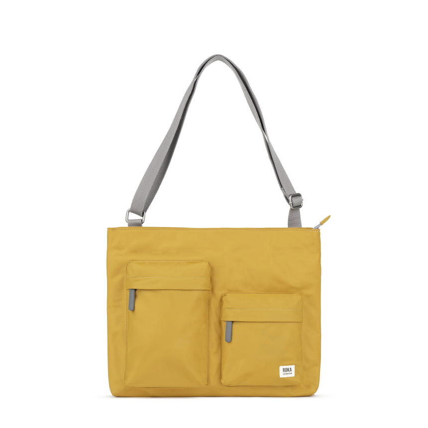 Roka London Moorgate M Tote Bag, Corn (Recycled Nylon )