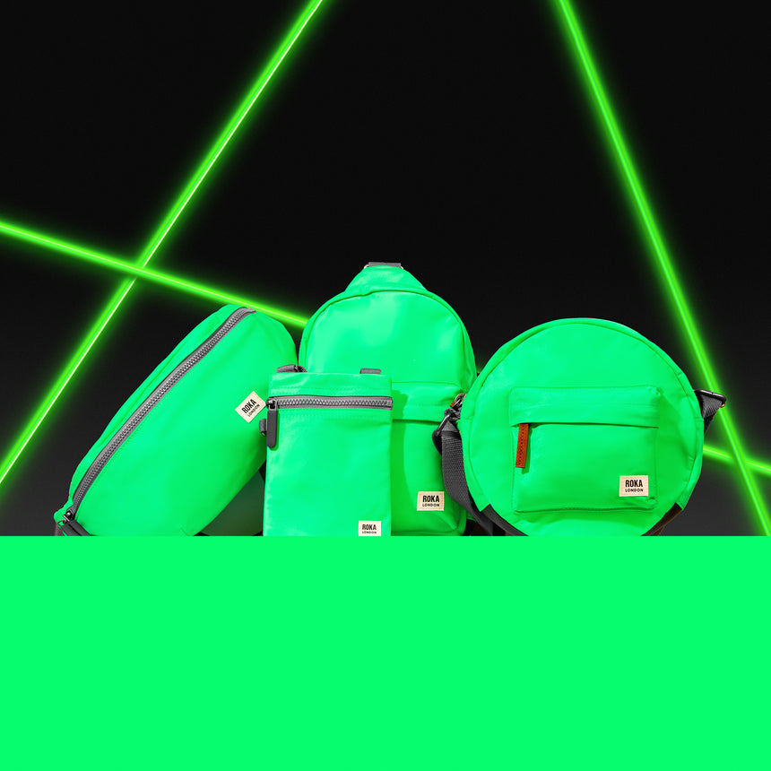 Roka London Chelsea Crossbody Phone Bag, Shamrock  (Recycled Nylon)