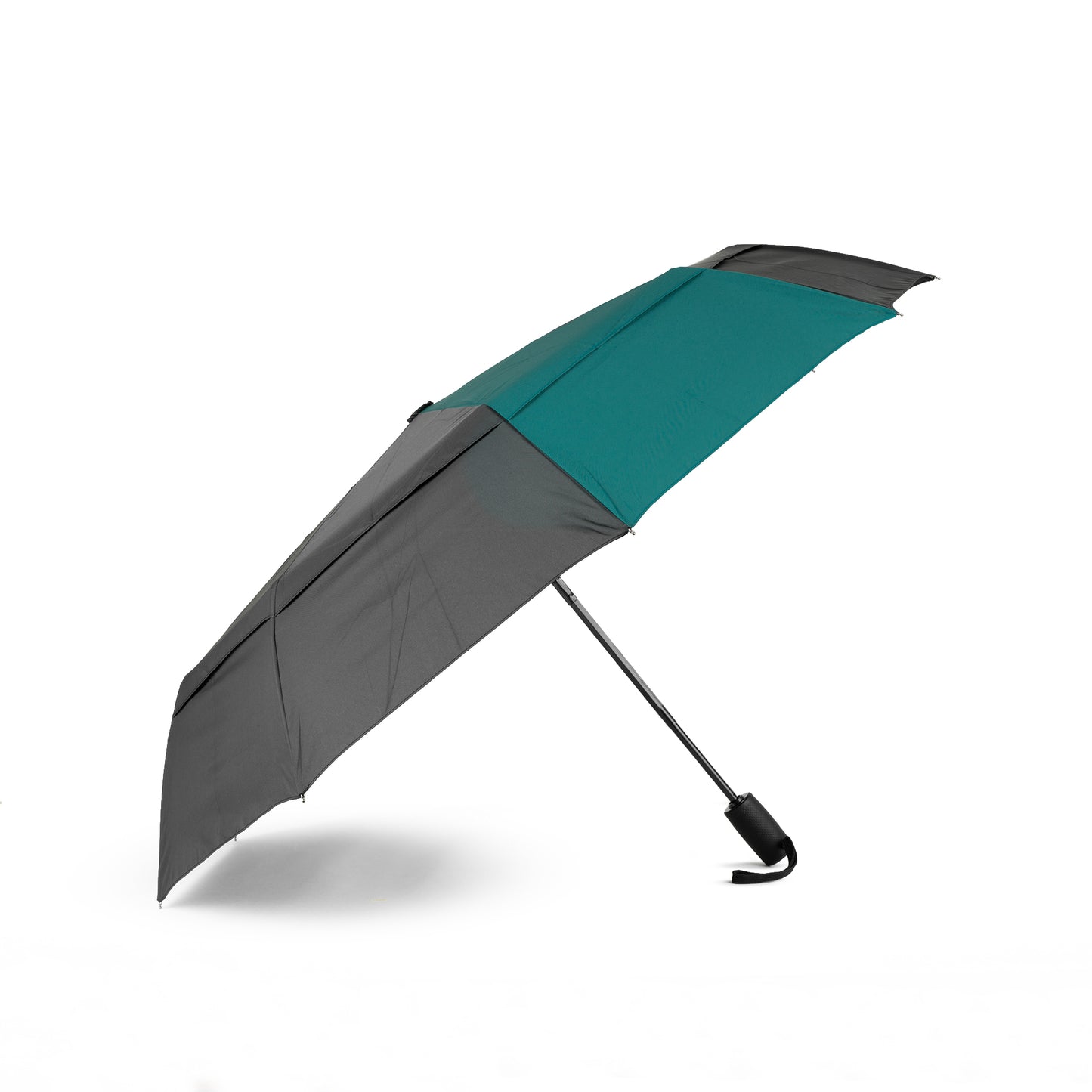 Roka London Waterloo Sustainable Umbrella, Black & Teal